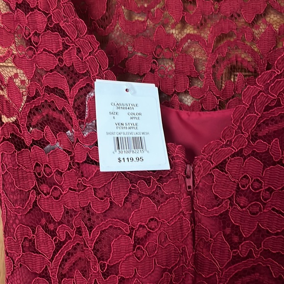 David’s Bridal Bridesmaid Dress (Candy Apple Red) - Picture 3 of 3